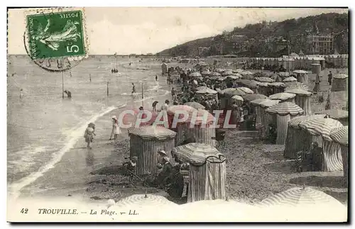 Cartes postales Trouville La plage