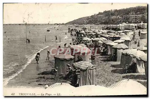 Cartes postales Trouville La plage