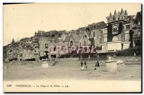 Ansichtskarte AK Trouville La plage et les villas