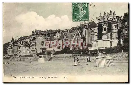 Ansichtskarte AK Trouville La plage et les villas