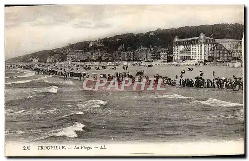 Cartes postales Trouville la plage