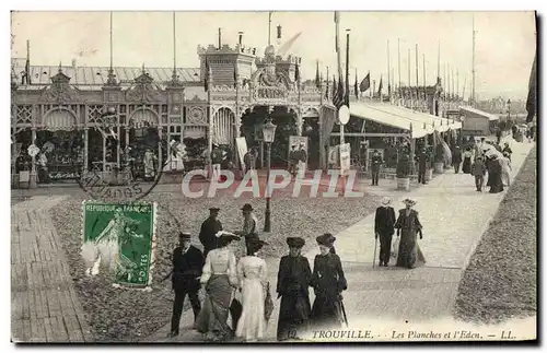 Cartes postales Trouville Les planches et l&#39eden