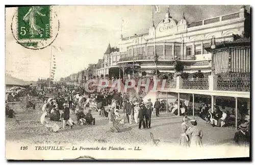 Cartes postales Trouville La promenade des planches