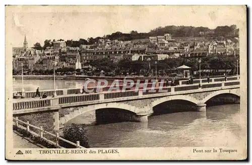 Ansichtskarte AK Trouville Reine des plages Pont sur la Touques