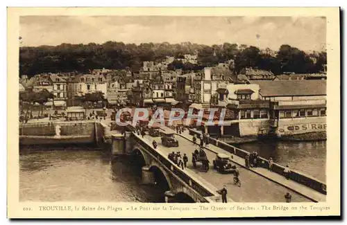 Ansichtskarte AK Trouville Reine des plages le pont sur la Touques