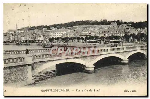 Cartes postales Trouville Vue prise du pont