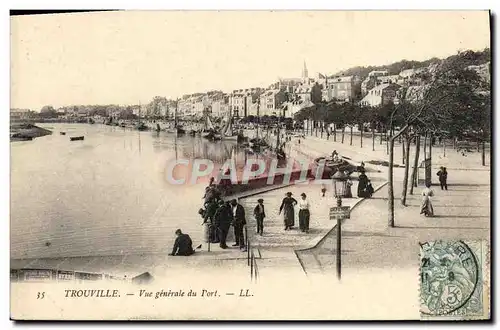 Cartes postales Trouville Vue Generale du port