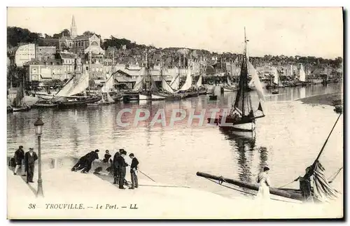 Ansichtskarte AK Trouville Le port Bateaux