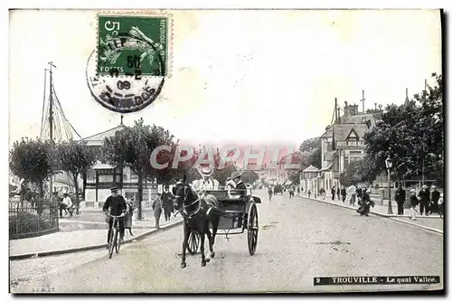 Cartes postales Trouville Le quai vallee