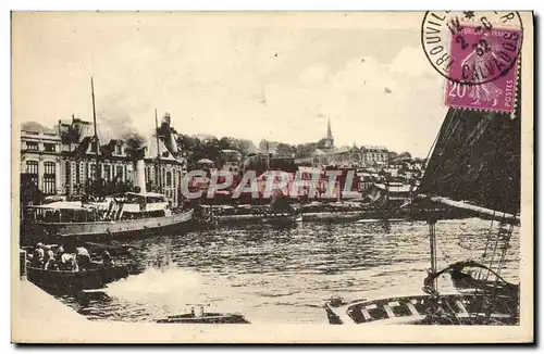 Ansichtskarte AK Trouville la reine des plages les quais le bateau de Trouville au Havre