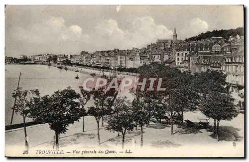 Ansichtskarte AK Trouville Vue generale des quais