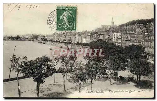 Ansichtskarte AK Trouville Vue generale des quais