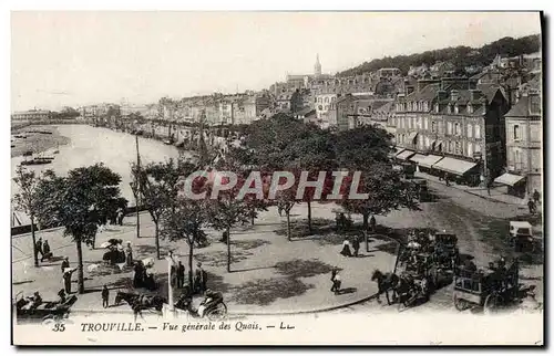 Ansichtskarte AK Trouville Vue generale des quais