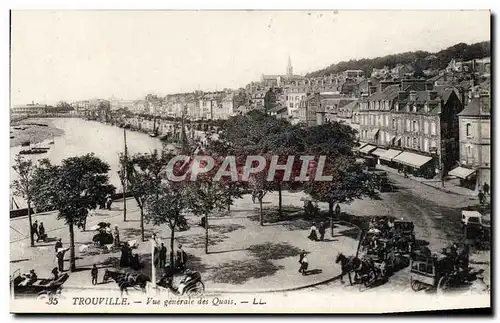 Ansichtskarte AK Trouville Vue generale des quais