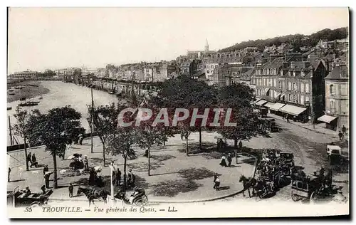 Ansichtskarte AK Trouville Vue generale des quais