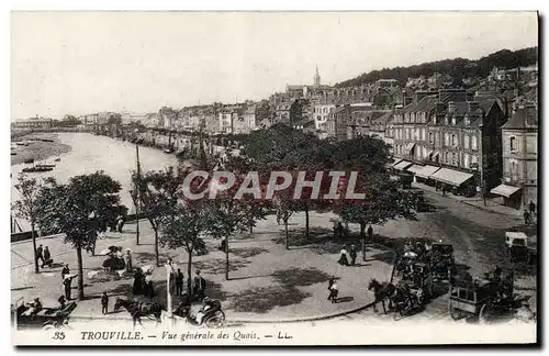 Ansichtskarte AK Trouville Vue generale des quais