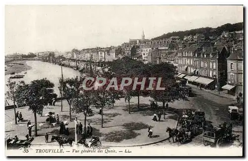 Ansichtskarte AK Trouville Vue generale des quais