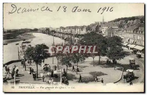 Ansichtskarte AK Trouville Vue generale des quais