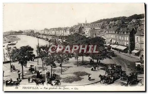 Ansichtskarte AK Trouville Vue generale des quais