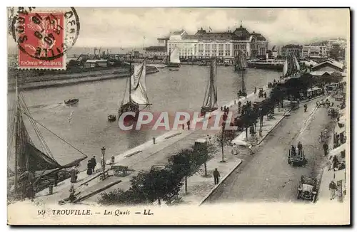 Cartes postales Trouville Les quais