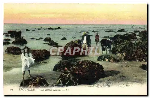 Cartes postales Trouville Les roches noires