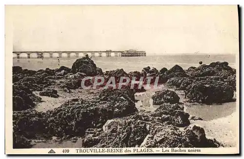 Ansichtskarte AK Trouville Reine des plages plage des roches noires