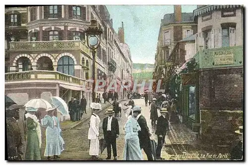 Cartes postales Trouville La rue de paris