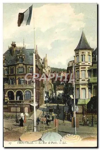 Cartes postales Trouville La rue de Paris