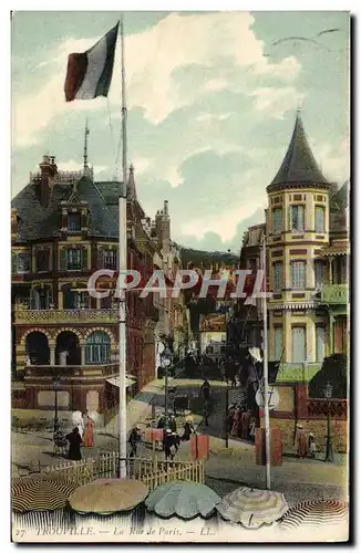 Cartes postales Trouville La rue de Paris