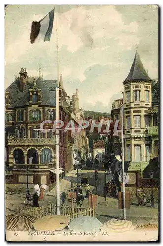 Cartes postales Trouville La rue de Paris