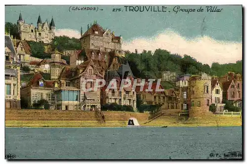 Cartes postales Trouville Groupe de villas