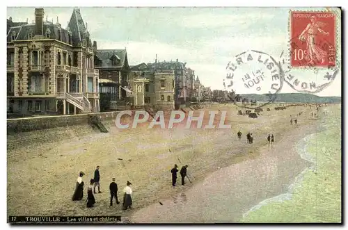 Cartes postales Trouville Les villas et chalets