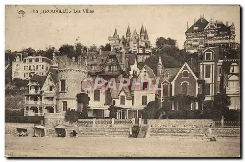 Cartes postales Trouville Les villas