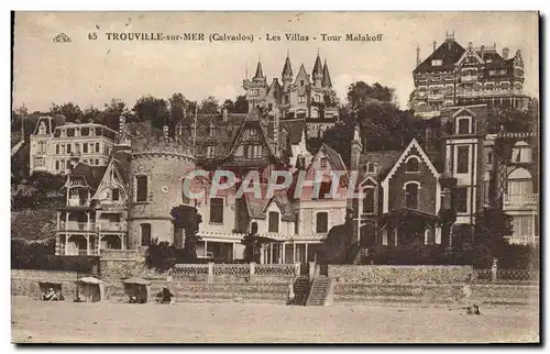 Ansichtskarte AK Trouville Sur mer Les villas tour Malakoff