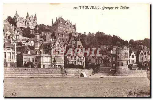 Cartes postales Trouville groupe de villas