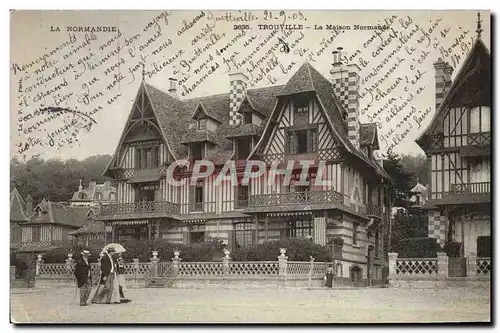 Cartes postales Trouville La maison normande