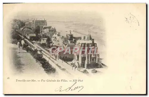 Ansichtskarte AK Trouville sur mer vue generale des villas