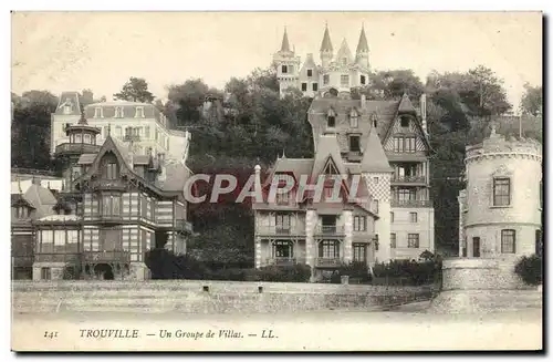 Cartes postales Trouville Un groupe de villas