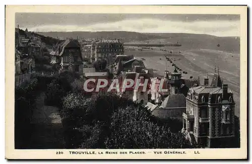 Cartes postales Trouville La reine des plages vue generale