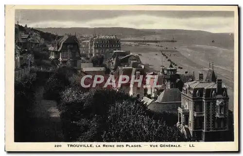 Cartes postales Trouville La reine des plages vue generale