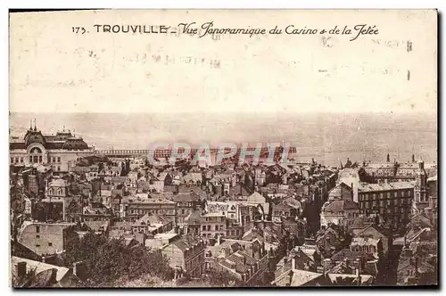 Ansichtskarte AK Trouville vue Panoramique du casino de la jetee