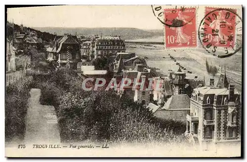 Cartes postales Trouville vue generale