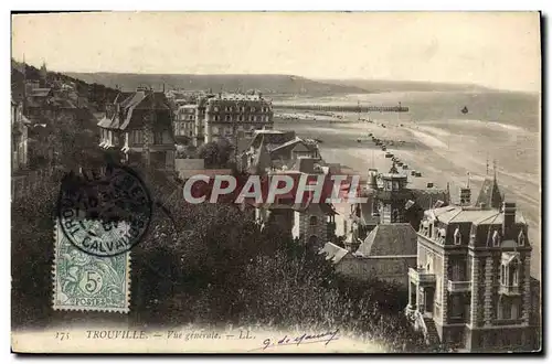 Cartes postales Trouville vue generale