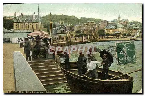 Cartes postales Trouville Le bac a maree haute