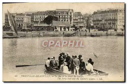 Ansichtskarte AK Trouville Deauville le bac et la place du casino