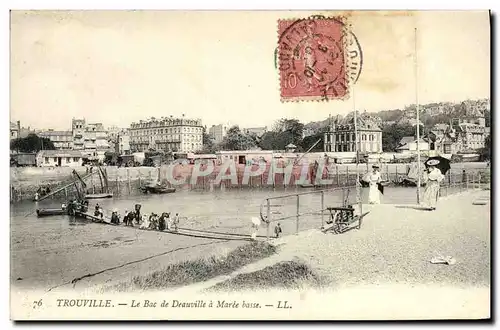 Ansichtskarte AK Trouville Le bac de deauville a maree basse