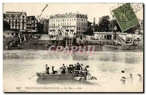 Cartes postales Trouville Deauville Le bac Bateaux