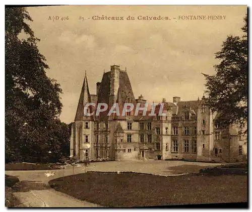 Ansichtskarte AK Fontaine Henry Chateau du Calvados