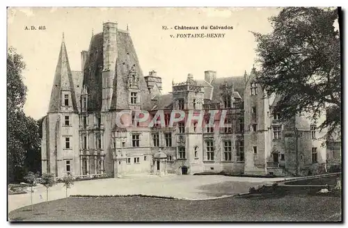 Ansichtskarte AK Fontaine Henry Chateau du Calvados
