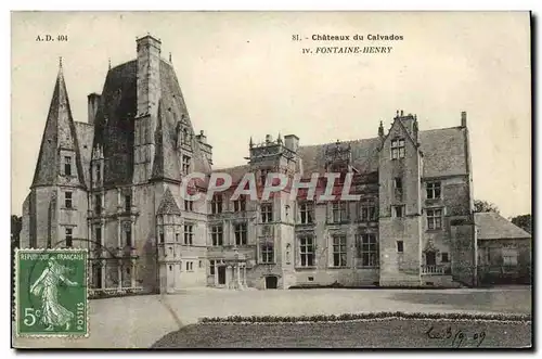 Cartes postales Fontaine Henry Chateau du Calvados